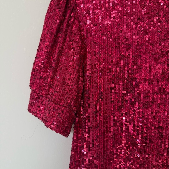Cable & Gauge Women's Sparkling Pink Mini Dress - Picture 6 of 10